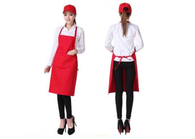 China Portable Chef Kitchen Aprons Pure Color Three - Dimensional Double Pocket Design for sale