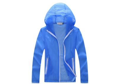 China Polyester Quick Dry Outdoor Sun Protective Clothing , Anti - UV Sportswear Jacket for sale