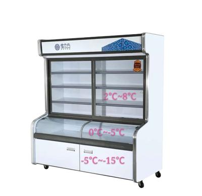 China Deluxe triple temperature order cabinet to keep your vegetables fresh, for sale