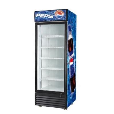 China Single-Temperature Pepsi Freezer Display Upright Freezer Glass Door Display Fridge for sale