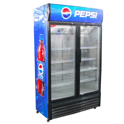 China Commercial Glass Half Freezer Single-temperature Freezer Door Display Refrigerator Half Freezer Refrigerator for sale