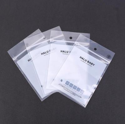 China Moisture Proof Printed PE Flat Bag Plastic Packaging Bags With Zipper for sale