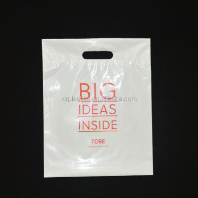 China BIODEGRADABLE Hot Selling Cheap Plastic Carrier Bags Shopping Bag Pe Die Cut To Carry Bag for sale