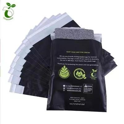 China BIODEGRADABLE PLA Zipper / Self Adhesive Compostable Bag Biodegradable Mailing Bags Mail Bags for sale