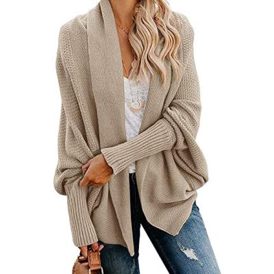 China NEW 2022 anti-pilling fashion custom knitted oversized Slouchy sweater cardigan sweater women plus size for sale