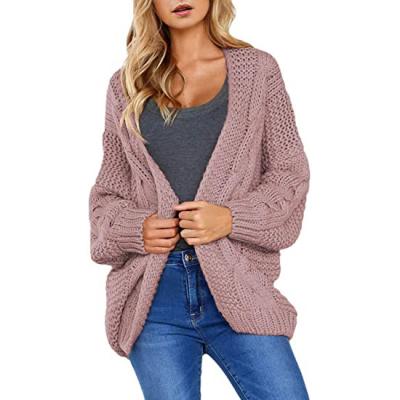 China Anti-pilling 2022 Autumn Coat Women's Cashmere Long Knit Sweater Hot Selling Loose Cardigan Sweater Cashmere Coat Women for sale