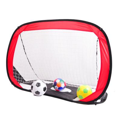 China Mini Football Toy Carry Easily Actearlier Outdoor Sports Foldable Soccer Ball Gate Portable Net Goal Gate For Kids Students for sale