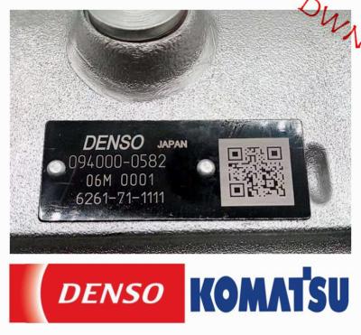 Cina Pompe diesel 094000-0582 = 6261-71-1111 di iniezione di carburante di DENSO per il motore dell'escavatore di KOMATSU in vendita