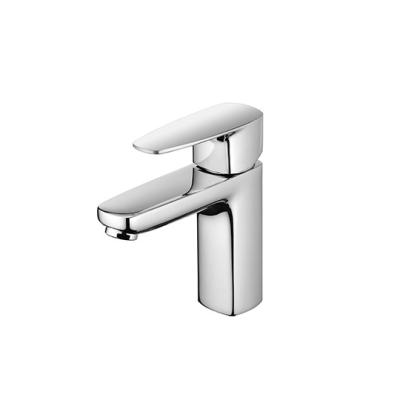 China JUSTIME Faucets Modern Brass Single Handle Basin Faucet Metered for sale