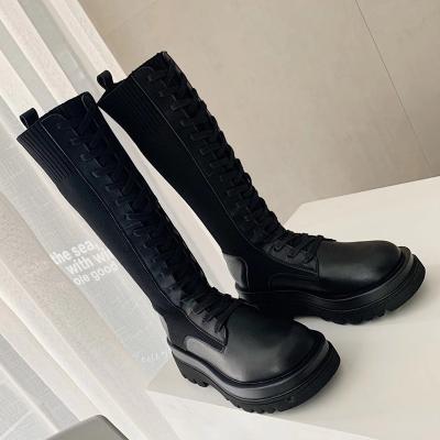 China Long Round Thigh Boots For Women Sexy High Heel Thigh High Boots Women Winter Shoes for sale