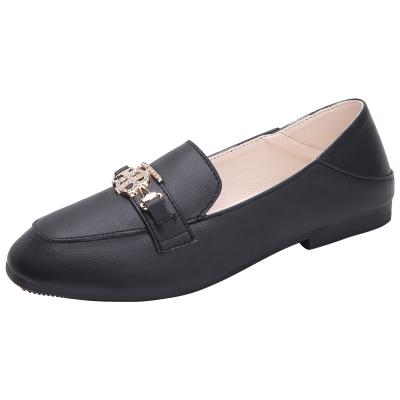 China Round good quality and hot sales with women leather shoes in casual style for sale