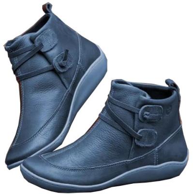 China Waterproof Hot Sales Fashion Lady Casual Platform Boots Woman Ankle Boots for sale