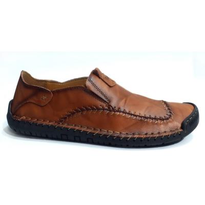 China Round hot sales with men's genuine leather shoes in casual style men's leather shoes for sale