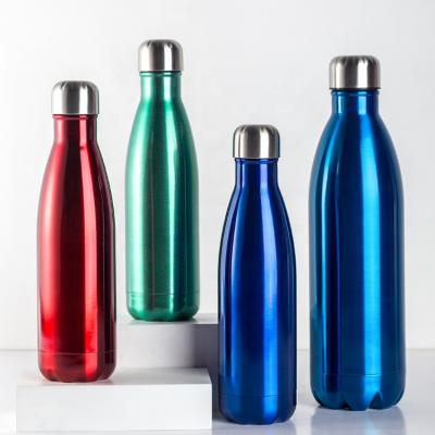 China New Customized Design Sustainable Double Wall Insulated Outdoor Cola Shaped Stainless Steel Sports Water Bottle for sale