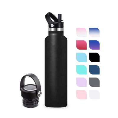 China Sustainable Ready To Ship Thermal Vacuum Flask Insulated Outdoor Sports Drinks Double Wall Stainless Steel Water Bottles for sale