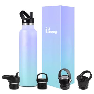 China 2021 Amazon Sustainable Hot Double Wall Insulated Outdoor Travel Standard Say Stainless Steel Sports Lipstick Water Bottle for sale