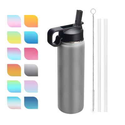 China Sustainable Hot Selling New Design Customized Logo Insulated Vacuum Water Drink Bottle Wall Stainless Steel Double Flask for sale