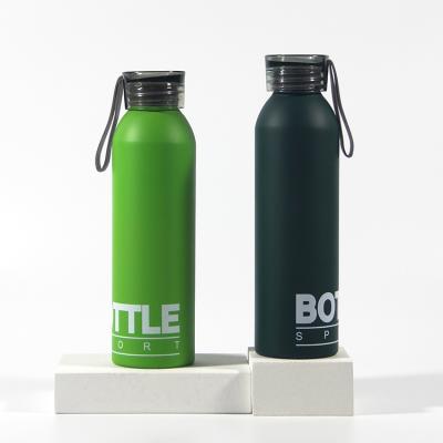 China Logo Printing Wholesale Aluminum Sport Cooling Water Drinking Bottle 400ML 500ML 600ML 750ML Custom Viable Self Water Bottle for sale