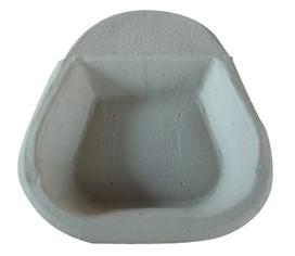 China Eco - Friendly Paper Pulp Moulded Products For Medical Care Products Bed Pan Tray for sale