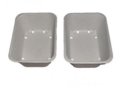 China Tough And Resilient Molded Pulp Food Trays Customized Color For Fruit Packaging for sale