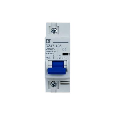 China MCB Min Circuit Breaker White Color Pole 125A Single Mcb Miniature Circuit Breaker For Solar PV System for sale