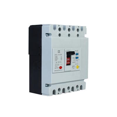 China Power equipment 4poles rccb mccb square DC molded case leakage circuit breaker for sale