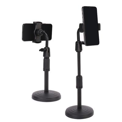 China 4.5-6.5inches Phone and Tablet OEM Broadcast Desktop Stand Height Adjustable Cell Phone Tablet Smartphone for sale