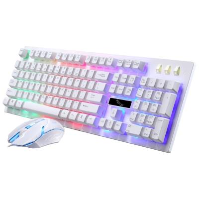 China New Arrival Factory Price G20 RGB Waterproof Backlit Gaming Keyboard Combos Wired Keyboard and Mouse Cable Set for sale