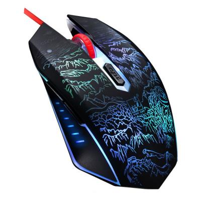 China 1.45m Wired USB Interface USB Backlight 1200/1600/2400 New Prices Optical Design LED Luminous Colorful Mouse 3D for sale