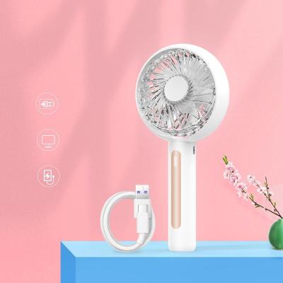 China Phone Holder Summer 2021 New Mini Fans Bulk USB Rechargeable Handheld Four-speed Portable Watch Fan for sale