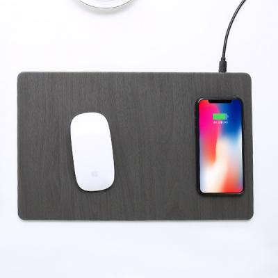 China 2021 Universal Wireless Logo PU Charger Leather Mousepad Eco-friendly High Quality New Arrival OEM Mobile Phone Mouse Pad for sale