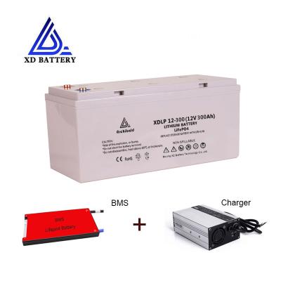 China Litio Ion Battery 300ah de Lifepo4 12v para la vida de ciclo del aparato 9000 de la alarma XDLP12-300 en venta