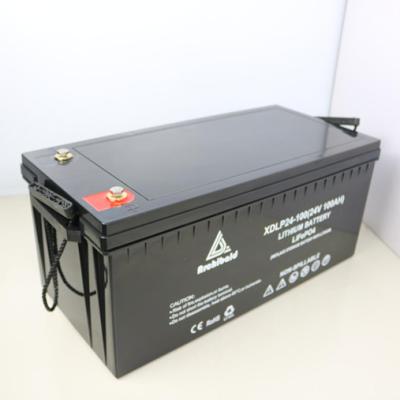 China 100ah het diepe Lithium Marine Batteries With Smart BMS van Cyclus Zonne 24 Volt Te koop