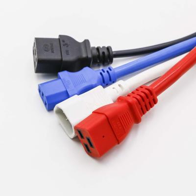 China Telecom C20 to C13 power cord - red, 8feet, 16A/250V, 14/3 A.W.G., IEC 60320 - red color for sale