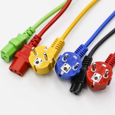 China Telecommunication World Standard IEC 60320 C14 Male To Female C13 Extension Power PVC /rubber Cable for sale