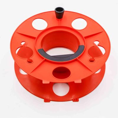 China New Design Telecommunication Rope Storage Reel With Center Handle Easy To Use 165-Feet Rotation Red for sale