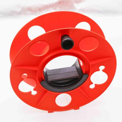 China Telecommunication Cord Storage Reel With Center Handle Easy To Use 165-Feet Rotation Red for sale