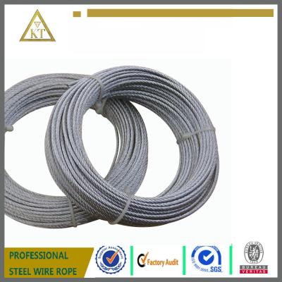 China 7x7 hot dip steel cable wire cable with small coil for sale