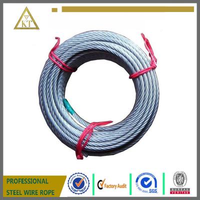 China 7x7 DIN steel wire galvanzied steel wire rope DIN steel wire rope 4MM for sale