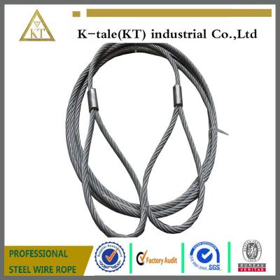 China 7*19 6.0mm Pressed Galvanized Steel Wire Rope Sling for sale