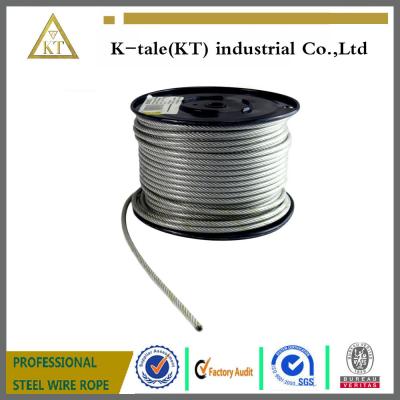 China Good price 7x19 black Nylon coated high tensile strength galvanized steel wire rope for gym equipment  hot sale for sale