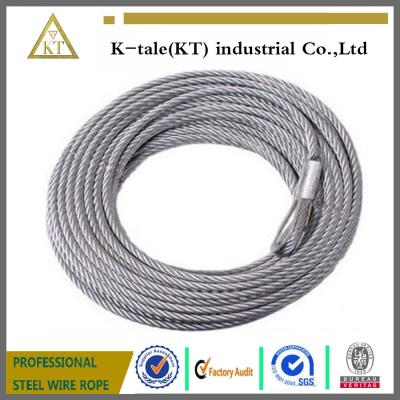 China DIN3055 7x7 2mm galvanized steel wire cable for sale