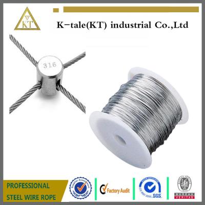 China Stainless Steel Wire rope For Stainless steel wire rope cross clamp for sale