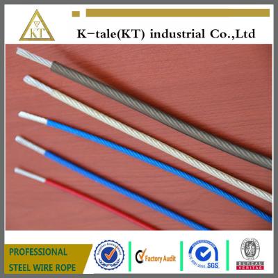 China Top quality Color PVC/Nylon/TPU/PE 7x7 coated  Steel Wire cable china factory for sale