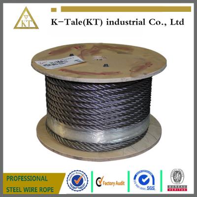 China ungalvanised steel wire rope 8x19S+FC for lifting in stock by china maker for sale