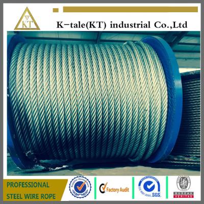 China galvanized steel wire rope used in electric hoist with good quality for sale