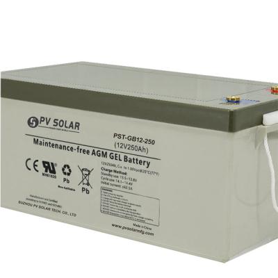 China Home Appliances Gel Battery 12V 250AH For Long Life Energy Storage Design Maintenance Free for sale