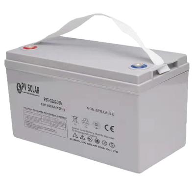 China Home appliances battery gel 250Ah 200Ah 12V deep recycle maintenance free VRLA battery gel battery 12v 200ah for solar system for sale