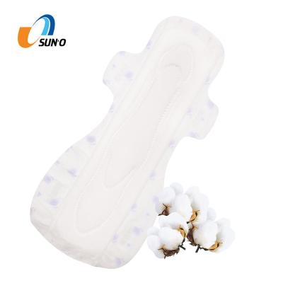 China Super Absorbent Polymer Eco-friendly Material Firmly Fixed No Any Side Leaks Sanitary Pads Towels for sale