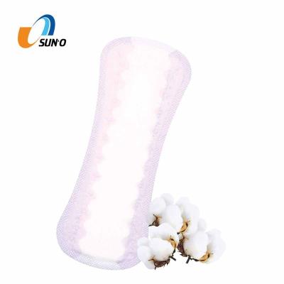 China Breathable Fine Works Soft Nonwoven Super Absorbent Polymer Panty Liners for sale